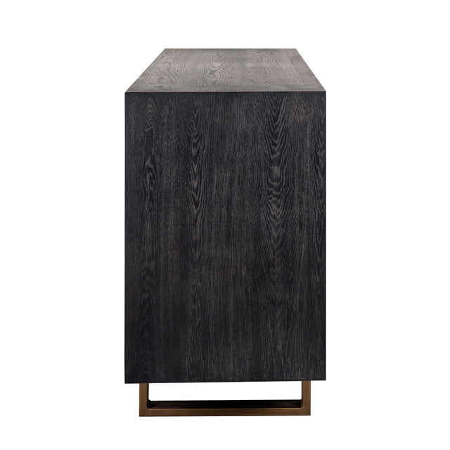 Dressoir Hunter 4-deuren (Black rustic) van Richmond Interiors – Luxe comfort op maat van PureWonen. Vraag naar de beste prijs.