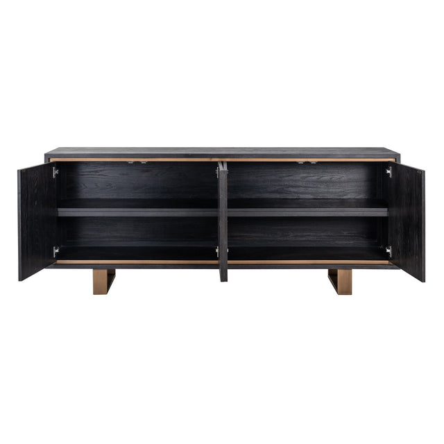 Dressoir Hunter 4-deuren (Black rustic) van Richmond Interiors – Luxe comfort op maat van PureWonen. Vraag naar de beste prijs.