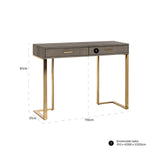 Wandtafel Marie-Lou 2-laden (Gold)