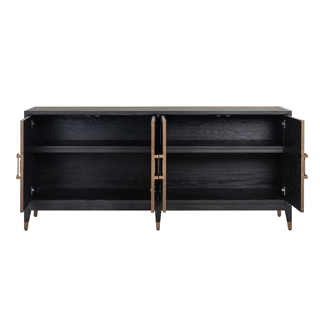 Dressoir Bloomville 4-deuren (Gold) van Richmond Interiors – Luxe comfort op maat van PureWonen. Vraag naar de beste prijs.