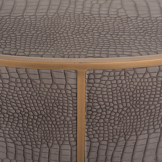 Salontafel Classio 100Ø  (Brushed Gold) van Richmond Interiors – Luxe comfort op maat van PureWonen. Vraag naar de beste prijs.
