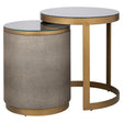Bijzettafel Bloomville met glas set van 2 (Gold) van Richmond Interiors – Luxe comfort op maat van PureWonen. Vraag naar de beste prijs.