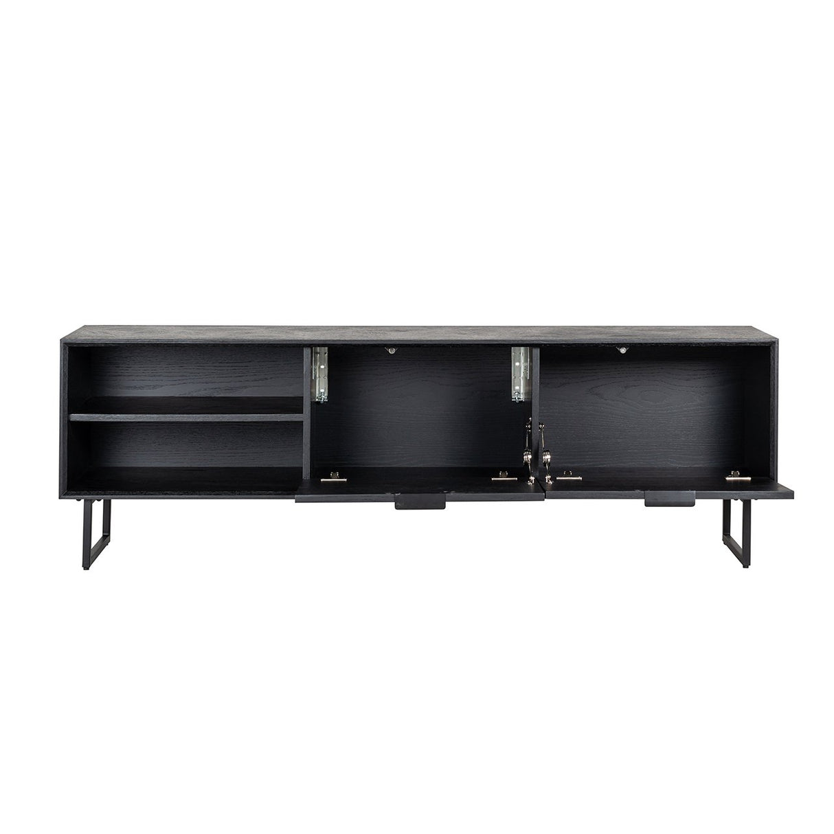 TV-dressoir Blax 2-kleppen 1-plank (Black)