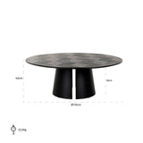 Salontafel Blax 110Ø (Black)