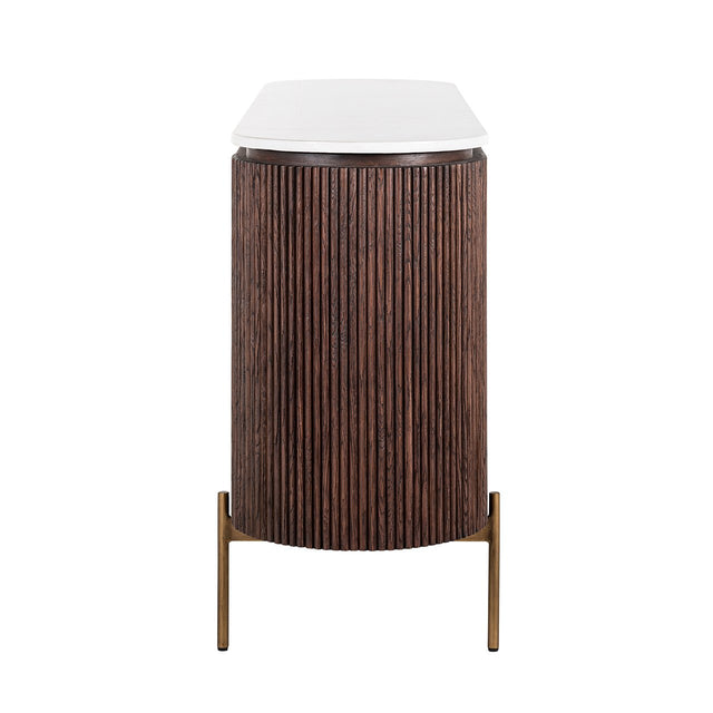 Dressoir Barkley 3-deuren  (Brushed Gold) van Richmond Interiors – Luxe comfort op maat van PureWonen. Vraag naar de beste prijs.