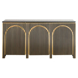 Dressoir Les Arcs 3-deurs (Brushed Gold)