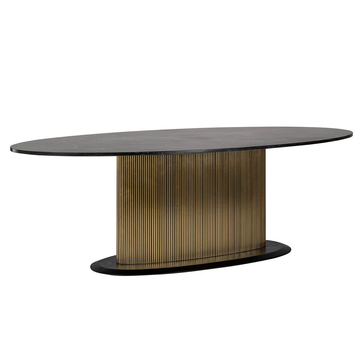 Eettafel Ironville ovaal 235 (Black/gold)