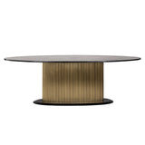 Eettafel Ironville ovaal 235 (Black/gold)