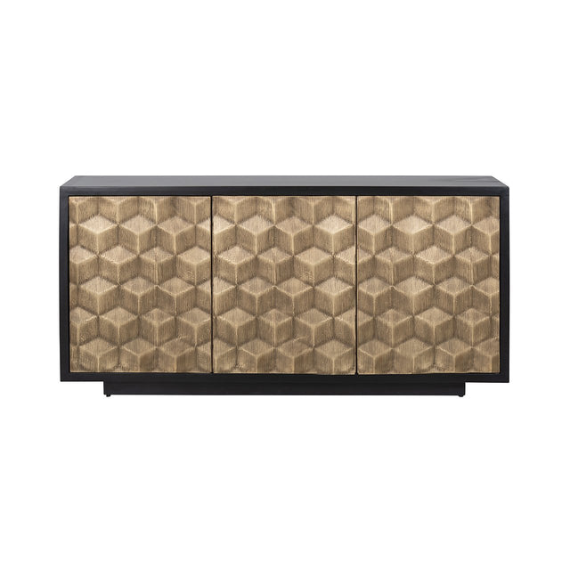 Dressoir Esher 3-deuren (Black) van Richmond Interiors – Luxe comfort op maat van PureWonen. Vraag naar de beste prijs.