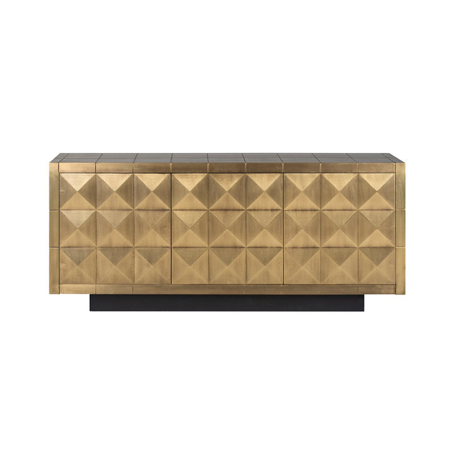 Dressoir Collada 3-deuren (Brushed Gold) van Richmond Interiors – Luxe comfort op maat van PureWonen. Vraag naar de beste prijs.