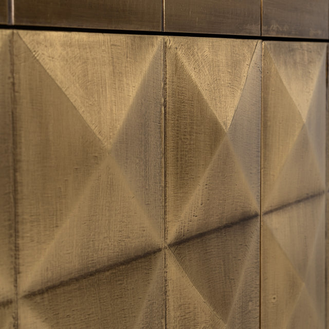Dressoir Collada 3-deuren (Brushed Gold) van Richmond Interiors – Luxe comfort op maat van PureWonen. Vraag naar de beste prijs.