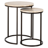 Bijzettafel Avalon set van 2 (Bronze)