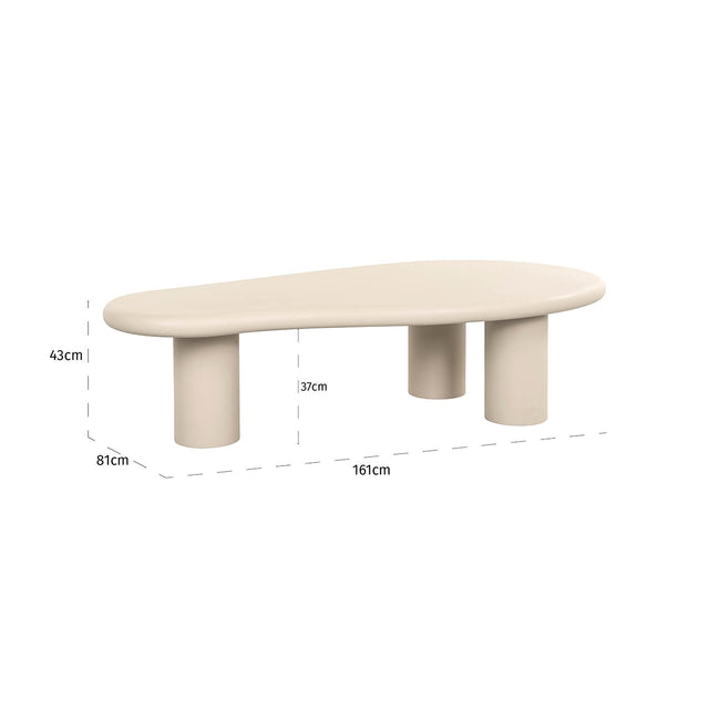 Salontafel Clayton (Beige) van Richmond Interiors – Luxe comfort op maat van PureWonen. Vraag naar de beste prijs.