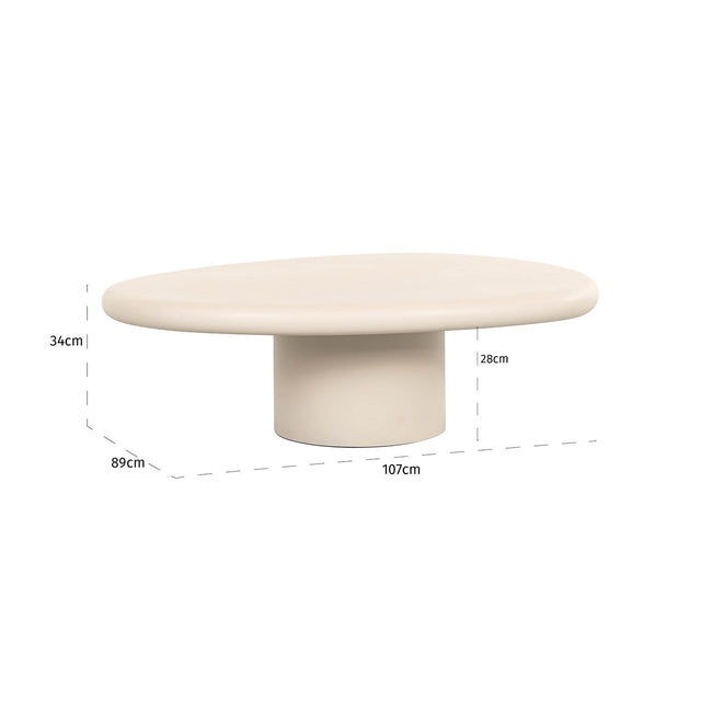 Salontafel Clayton (Beige) van Richmond Interiors – Luxe comfort op maat van PureWonen. Vraag naar de beste prijs.
