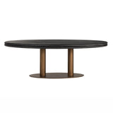 Eettafel Macaron ovaal 235 (Black rustic)