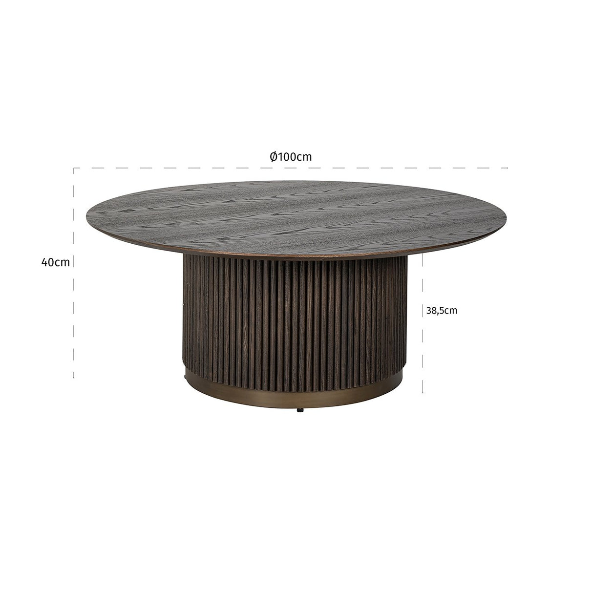 Salontafel Luxor 100Ø (Brown)