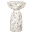 Bijzettafel Kita faux wit marmer (White) van Richmond Interiors – Luxe comfort op maat van PureWonen. Vraag naar de beste prijs.