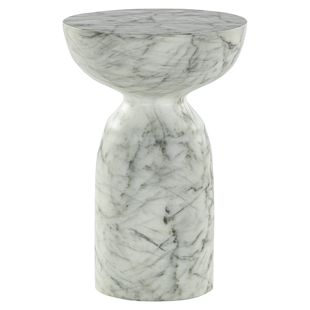 Bijzettafel Kita faux wit marmer (White) van Richmond Interiors – Luxe comfort op maat van PureWonen. Vraag naar de beste prijs.