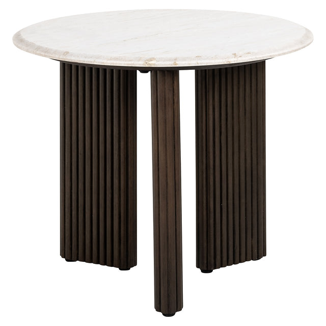Bijzettafel Mayfield 55Ø (White) van Richmond Interiors – Luxe comfort op maat van PureWonen. Vraag naar de beste prijs.