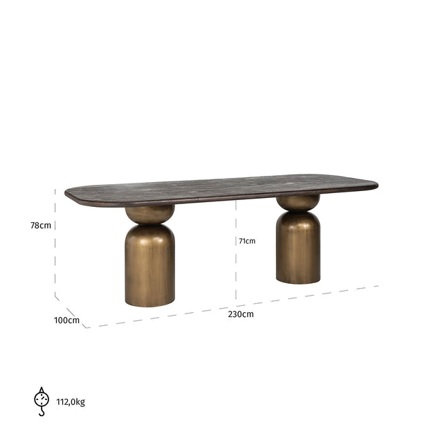 Eettafel Cavo 230 (Black)