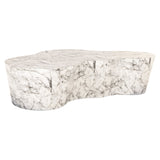 Salontafel Rockyard faux wit marmer (White)