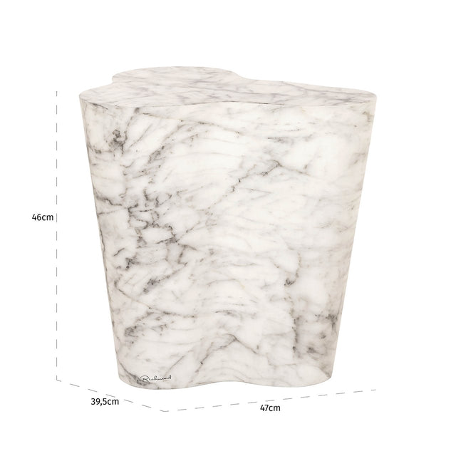 Bijzettafel Rockyard faux wit marmer indoor/outdoor (White) van Richmond Interiors – Luxe comfort op maat van PureWonen. Vraag naar de beste prijs.