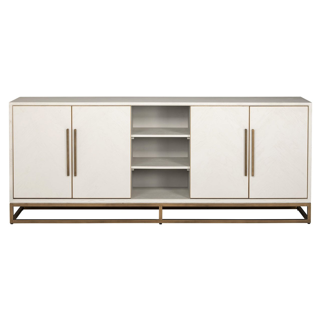 Dressoir Whitebone brass 4-deuren (Verona Grey)