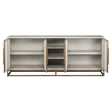 Dressoir Whitebone brass 4-deuren (Verona Grey)