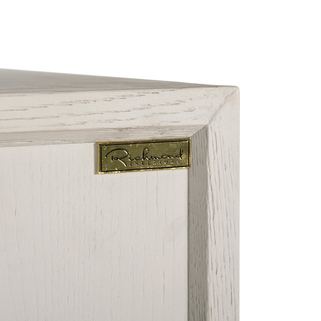 Dressoir Whitebone brass 4-deuren (Verona Grey) van Richmond Interiors – Luxe comfort op maat van PureWonen. Vraag naar de beste prijs.
