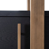 Wandkast Cambon 4-deuren 4-planken (Dark coffee)