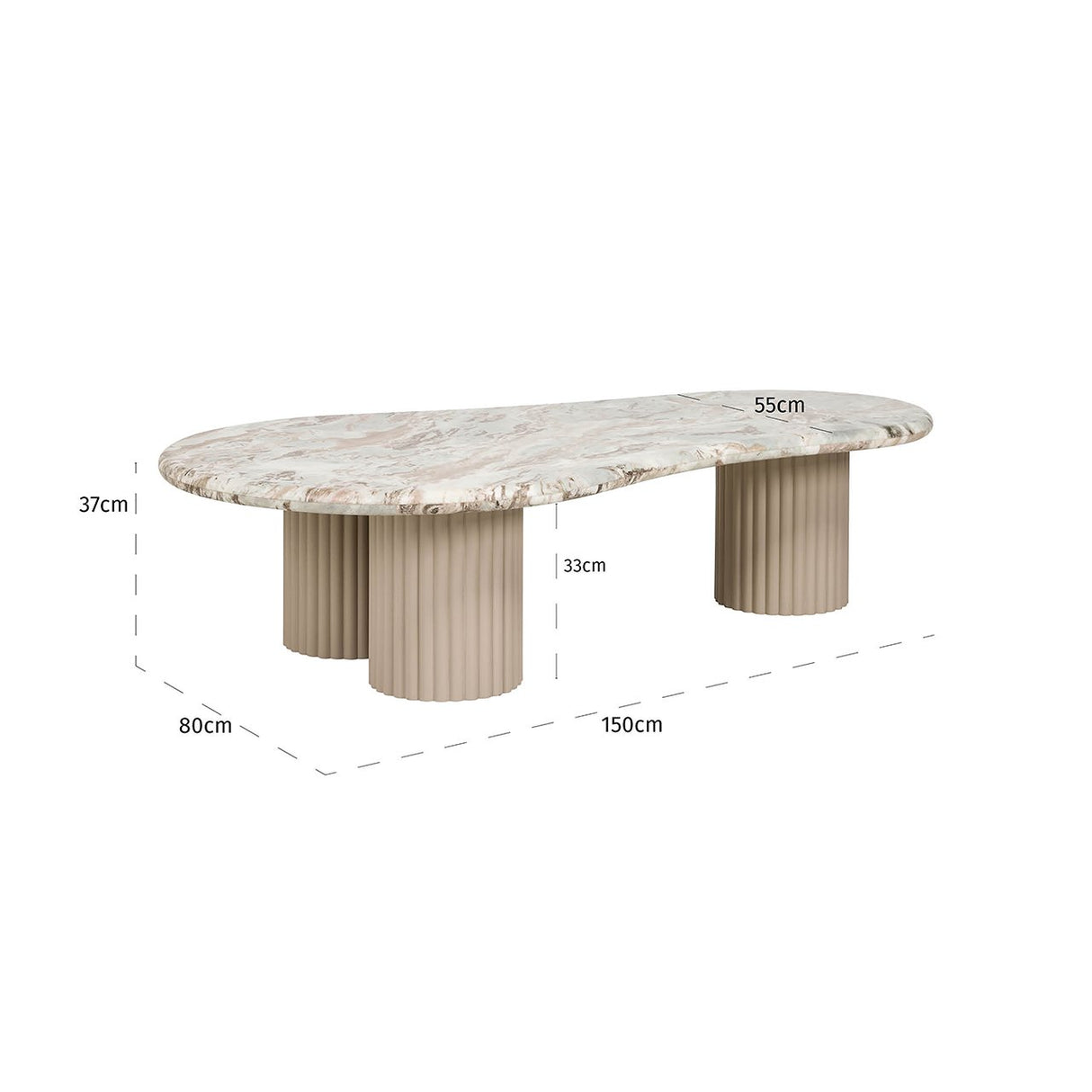 Salontafel Coronel (Beige)