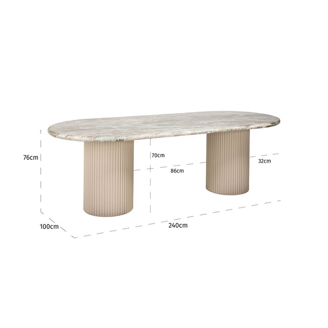 Eettafel Coronel (Beige)