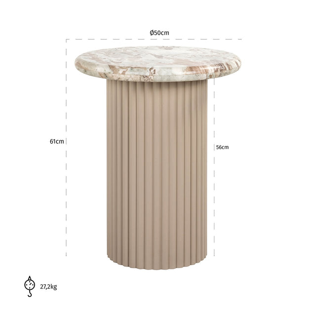 Bijzettafel Coronel (Beige)