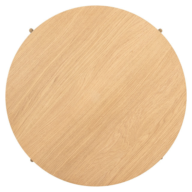 Salontafel Belfort 85Ø (Natural oak) van Richmond Interiors – Luxe comfort op maat van PureWonen. Vraag naar de beste prijs.