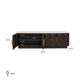 Tv-dressoir Claremont 4-deurs (Brown)