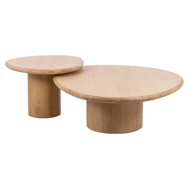 Salontafel Oakley set van 2 (Natural oak) van Richmond Interiors – Luxe comfort op maat van PureWonen. Vraag naar de beste prijs.