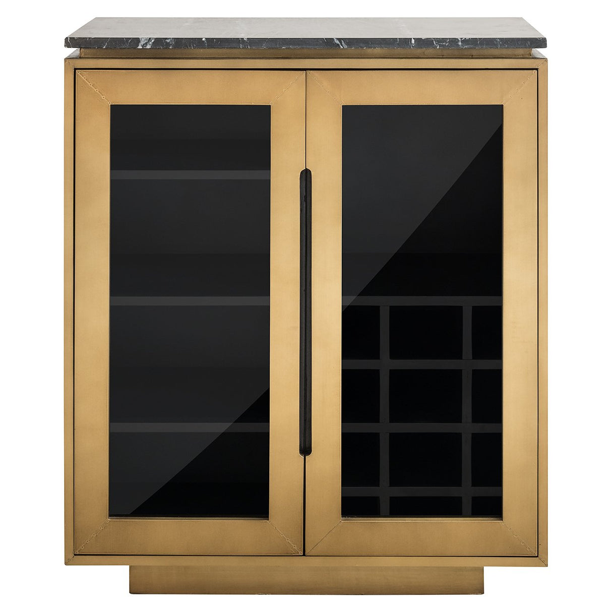 Dressoir Finsbury 2-deurs (Black/gold)