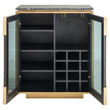 Dressoir Finsbury 2-deurs (Black/gold)