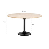 Eettafel Hampton 140Ø (Black)