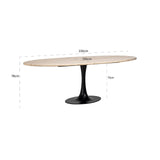 Eettafel Hampton ovaal 230 (Black)