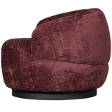 Woolly Draaifauteuil Chenille Aubergine