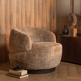 Woolly Draaifauteuil Chenille Zand van BePureHome - laagste prijs offerte van PureWonen