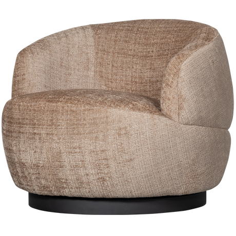 Woolly Draaifauteuil Chenille Zand van BePureHome - laagste prijs offerte van PureWonen