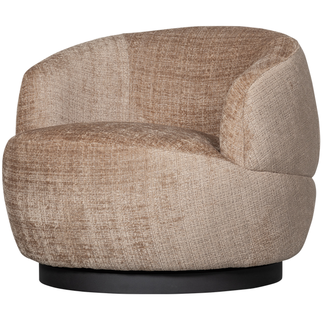 Woolly Draaifauteuil Chenille Zand van BePureHome - laagste prijs offerte van PureWonen