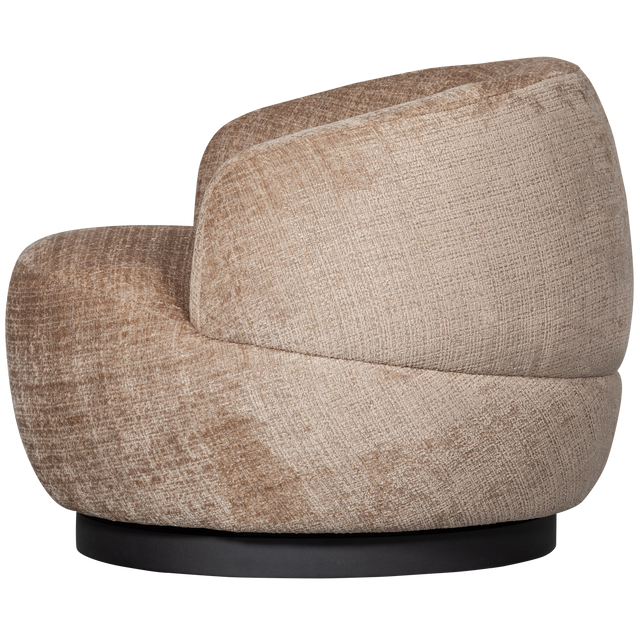 Woolly Draaifauteuil Chenille Zand