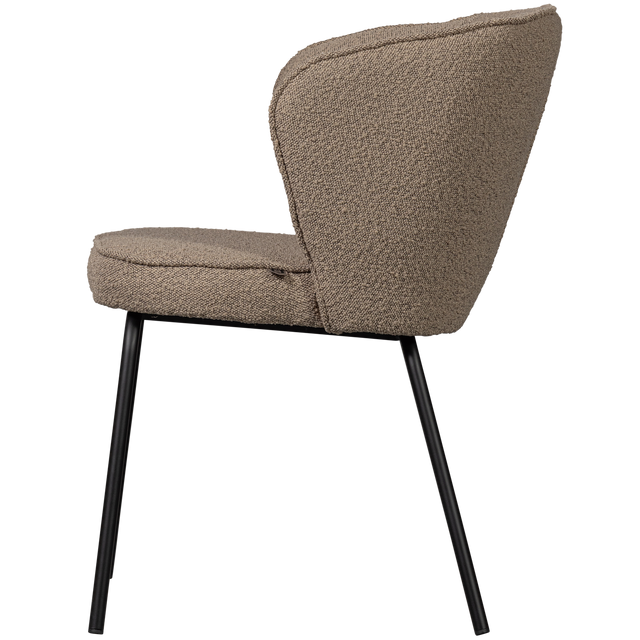 Admit Eetkamerstoel Boucle Beige van BePureHome – Luxe comfort op maat van PureWonen. Vraag naar de beste prijs.