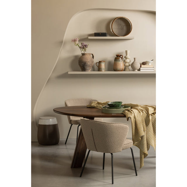 Admit Eetkamerstoel Boucle Beige van BePureHome – Luxe comfort op maat van PureWonen. Vraag naar de beste prijs.