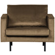 Rodeo Fauteuil Velvet Taupe van BePureHome – Luxe comfort op maat van PureWonen. Vraag naar de beste prijs.
