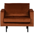 Rodeo Fauteuil Velvet Roest van BePureHome – Luxe comfort op maat van PureWonen. Vraag naar de beste prijs.