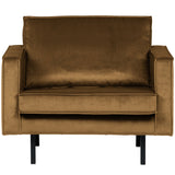 Rodeo Fauteuil Velvet Honinggeel van BePureHome – Luxe comfort op maat van PureWonen. Vraag naar de beste prijs.